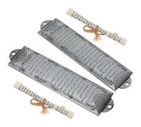 UTHCLO Mezuzá Retro de Metal 132mm 2 Piezas con Símbolos Judíos Decoración del Hogar y Oficina para Bendición y Protección en Puertas y Paredes