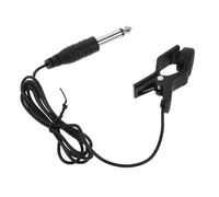 UTHCLO Micrófono de Pinza para Guitarra Acústica Pastilla Piezoeléctrica para Instrumentos Musicales Función de Pad de Batería Material ABS Duradero 1 Unidad Afinador Integrado para