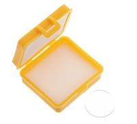 UTHCLO Micrómetro Ocular Medición de Área y Longitud Regla de Vidrio para Microscopio de Dos Escalas Cruzadas de 10mm en Educación y Protección Ambiental
