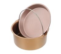 UTHCLO Molde para Hornear Pasteles y Pizza Resistente al Desgaste, Juego de Accesorios para Freidora de Aire Molde Redondo de 8 Pulgadas y Bandeja para Hornear, Adecuado para Repostería