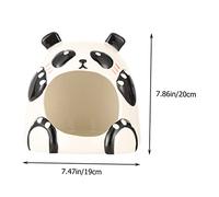 UTHCLO Nido Grande de Cerámica para Hámster y Roedores Casa para Chinchilla y Erizo Refugio Resistente y para Mascotas Pequeñas Diseño Único Forma de Panda