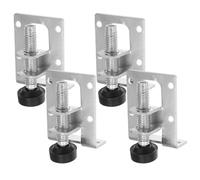 UTHCLO Niveladores de Patas Ajustables para Muebles y Gabinetes de Acero Plata, 4 Piezas Instalación Fácil y Mejora de Estabilidad para Gabinete o Banco de Trabajo