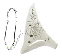 UTHCLO Ocarina de Cerámica para Principiantes Tono Portátil Fácil de Aprender y Tocar para Adultos Cuerda de Regalo