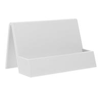 UTHCLO Organizador de Tarjetas de Presentación de Sobremesa Blanco, Soporte Estable para Oficina, Material Resistente Alta Dureza, Práctico Expositor Compacto para Tarjetas de Visita