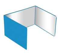 UTHCLO Paravientos Plegable de Acero Inoxidable para Estufa de Camping Portátil, Protector Viento para Hornillos de Exterior, Adecuado para Picnic, Barbacoa y Senderismo Color Aleatorio