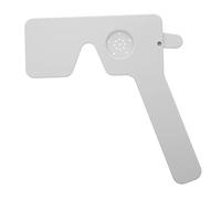 UTHCLO Parche Ocular Plástico Profesional Blanco Para Prueba De Astigmatismo Mango Ergonómico Antideslizante, Accesorio Óptico Portátil Para Optometristas y Exámenes Visuales