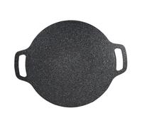 UTHCLO Parrilla Para Barbacoa Libre Redonda Antiadherente Para Picnic De Piedra Medicinal Color Negro