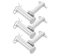 UTHCLO Pasadores de Horquilla y Chaveta de Acero de Alta Resistencia M8 y M10 X 35 Mm, 3 Pares para Gatos Hidráulicos de Suelo de 2-2,5 Toneladas, Accesorios Industriales para