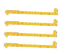 UTHCLO Pegatinas de Pared Gráficos de Altura para Niños, Autoadhesivas, Diseño de Jirafa, Medición de Crecimiento, Decoración para Habitación Infantil, 4 Piezas, Fáciles de Usar