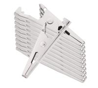 UTHCLO Pinzas de Cocodrilo Metálicas Mini Galvanizadas 35 Mm, Abrazaderas de Tubo Resistentes para Prueba Eléctrica, Clips de Batería para Uso Doméstico y Oficina, Pack 100 Unidades