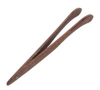 UTHCLO Pinzas de Madera de Acacia para Ceremonia del Té, Mini Pinzas Curvadas Mango Ergonómico, Accesorio Portátil para Servir Tazas y Aperitivos en Cocina y Casas de Té