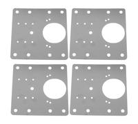 UTHCLO Placas de Reparación de Bisagras de Acero Inoxidable, Kit de 4 Unidades 8 Orificios y Tornillos, para Reparación y Fijación de Puertas de Gabinete, Adecuado para Muebles de Cocina