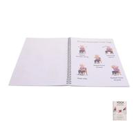 UTHCLO Planificador de Yoga en Silla para Principiantes Ilustraciones Detalladas y Sección de Reflexión para Salud, Adecuado para Yoga en Posición de Silla y Rutinas bajo Impacto