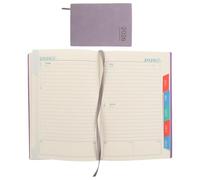 UTHCLO Planificador Diario 2026 Agenda Mensual y Semanal Cuaderno de Planificación Profesional para Trabajo 365 Días Diseño Delgado y Papel Opaco Color Púrpura Adecuado para Oficina