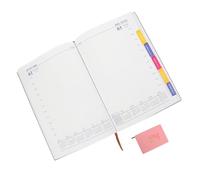 UTHCLO Planificador Diario Portable para Escritura Organización Personal y Gestión de Horarios Agenda Académica Suave Rosa