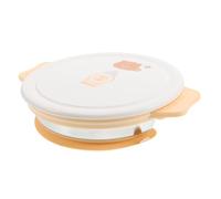 UTHCLO Plato Infantil De Acero Inoxidable Ventosa Plato Dividido De Secciones Para Niño Niña Bandeja De Comida Antideslizante Para Bebés y Niño Niña Fácil De Limpiar y Saludable
