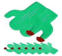 UTHCLO Platos de Papel Desechables Forma de Cactus Estilo Tropical Hawaiano Tamaño 24X15 CM Juego de 8 Unidades para Fiestas Postres y Aperitivos Vajilla Festiva para Cumpleaños y