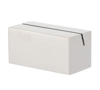 UTHCLO Porta Tarjetas de Visita de Sobremesa Sólido de Acero Inoxidable, Soporte para Tarjetas Pequeño Rectangular, Organizador Liso para Oficina y Conferencias, Expositor Profesional