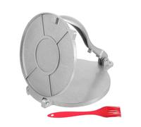 UTHCLO Prensa Manual para Masa de Empanadas de Aleación de Aluminio 20 Cm con Superficie Lisa y Cepillo de Silicona, Molde para Dumplings y Tortillas, Herramienta Portátil para Cocina