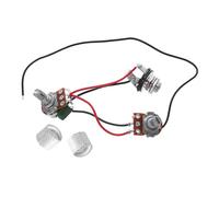 UTHCLO Prewired Potentiometer Harness con Perillas Metálicas Cromadas Duradero y Compacto para Guitarras Herramienta de Repuesto Ligera y Fácil de Instalar para Luthiers y Aficionados
