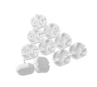 UTHCLO Protectores de Enchufes para Niños Cubierta Abs Color Claro, Diseño Seguro Que Cumple Normas Europeas, 5 Piezas para Evitar Descargas Eléctricas Accidentales Hogar