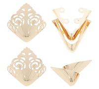 UTHCLO Protectores de Punta Diseño Elegante Resistentes Deformación de Hierro Dorado 3 Pares y Protección del Dedo Gordo para Tacones Altos para Zapatos de Vestir