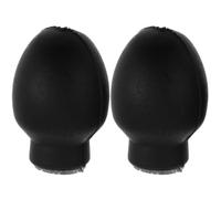 UTHCLO Puntas de Goma Elástica para Baquetas de Batería, Protector Antideslizante Negro, Accesorio para Práctica Silenciosa y Prolongación de Vida Útil, Paquete de 1 Par para Batería