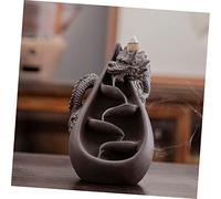 UTHCLO Quemador de Incienso Reflujo Dragón de Arena Púrpura Elegante Decoración Hogar Aromaterapia para Sala y Oficina