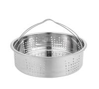 UTHCLO Rejilla Calefactora de Acero Inoxidable 304, Vaporera Redonda de 21 Cm Asas Dobles, Colador para Cocinar al Vapor, Accesorio para Ollas y Vaporeras en Cocina Doméstica