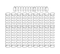 UTHCLO Resorte de Compresión para Bolígrafo, Acero Inoxidable 0,5 X 4 X 30 Mm, Muelle Retráctil de Repuesto, Pack de 10 Unidades, Recambio Mecánico para Bolígrafos, Uso Escolar
