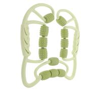 UTHCLO Rodillo Masajeador Muscular Abrazadera para Pantorrilla, Color Verde Manzana, 12 Ruedas, Portátil y Ergonómico para Yoga, Pilates y Masaje de Tejido Profundo