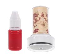 UTHCLO Sellos para Scrapbooking Dragon Año Chino Sello Redondo Multifunción de Plástico para Manualidades Diseño Tradicional para Álbumes y Diarios Pequeño Estilo Chino para Personalizar