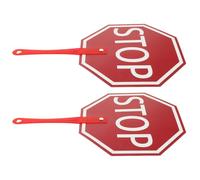 UTHCLO Señales de Stop de Mano para Aula, 2 Unidades, Plástico Resistente, Portátiles con Mango Ergonómico, Herramienta de Participación para Profesores y Estudiantes en Clases