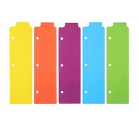 UTHCLO Separadores para Carpeta de 5 Piezas de Abs Pestañas para Escribir, Organizador de Archivador y Planificador de Vida, Ideales para Binder y Cuadernos