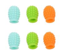 UTHCLO Silenciadores de Batería 3 Pares para Baquetas 5a en Silicona, Protectores de Puntas Cancelación de Ruido, Cubiertas de Fundas para Práctica Silenciosa y Protección en