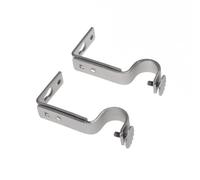 UTHCLO Soporte De Barra De Cortina Ajustable 18-22 Mm De Cobre Níquel Arenado Soporte De Montaje Vintage para Decoración del Hogar Pareja