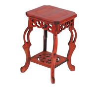 UTHCLO Soporte de Madera para Plantas Pequeñas Interior Base Cuadrada Pedestal Resistente para Bonsáis Jarrones y Figuras Decorativas Rústico Elegante