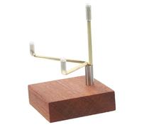 UTHCLO Soporte para Exhibición de Piedras Minerales y Cristales Metálico Pequeño, Base Estable Color Dorado Oscuro, Expositor Multifuncional para Rocas, Minerales y Joyas, Adecuado