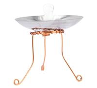 UTHCLO Soporte para Mecha De Lámpara De Queroseno Bandeja De Aceite De Vidrio, Herramienta De Centrado para Lámpara Budista, Uso En Decoración del Hogar y Templos, Set De 1 Unidad