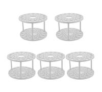 UTHCLO Soporte para Pinceles Circular de Plástico 45 Orificios, Organizador Multifuncional para Artistas y Oficina, Portapinceles Giratorio Anticaídas para Lápices y Bolígrafos,