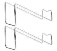 UTHCLO Soporte para Vino Pequeño de Metal Color Plata, Estante para Almacenar 2 Botellas de Vino Tinto o Champán, Portabotellas Individual para Cocina y Hogar, Expositor Decorativo