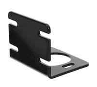 UTHCLO Soportes de montaje del motor Soporte del motor 3420 DC ajustable en forma de L, acero negro, alta estabilidad, instalación rápida, para motor y motorreductor, 2.36x2.04x1.96in