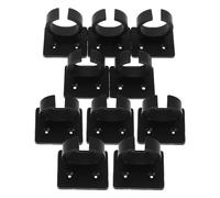 UTHCLO Soportes Para Micrófono De Escritorio Con Clip Cuadrado Negro, 10 Piezas, Soporte Ajustable Para Uso Doméstico y Karaoke, Pinzas Resistentes Para Organización En Estudios y Reuniones