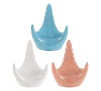 UTHCLO Soportes para Ocarina de Cerámica 3 Piezas, Trípode Estable para Ocarinas de 6 y 12 Agujeros, Base Multifuncional para Exhibición de Instrumentos Musicales en Escritorio,