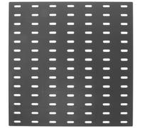 UTHCLO Tablero Perforado de 28 X 28 Cm Negro, Organizador de Pared sin Taladro, Almacenamiento Ajustable para Garaje y Entrada, Panel Plástico Resistente para Exhibición y Ordenación