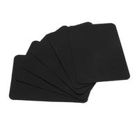 UTHCLO Tableros de Precios de Pvc Negros, Regrabables y Reutilizables, 6 Unidades por Set, Pizarra para Supermercados, Panaderías y Restaurantes, Tablero Publicitario Borrable