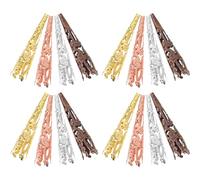 UTHCLO Tapas de Cuentas para Hacer Joyas 42 Mm, Accesorios de Joyería en Forma de Flor de Trompeta, Mezcla de Colores, 120 Piezas para Pulseras y Collares Diy, Material Color Aleatorio