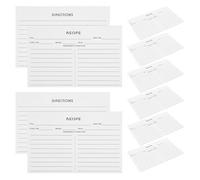 UTHCLO Tarjetas de Recetas de Papel, Tamaño Mediano, 50 Unidades para Bodas y Despedidas de Soltera, Accesorios de Cocina para Notas Dietéticas