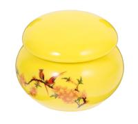 UTHCLO Tarro Decorativo de Cerámica Mediano para Té Suelto Tapa Sellada, Recipiente Multifuncional Resistente y Seguro, Adecuado para Almacenar Hojas de Té en Cocina y Hogar