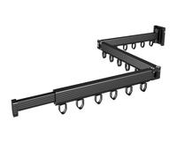 UTHCLO Tendedero de Ropa Metálico Plegable y Retráctil de Aleación de Zinc, Diseño Simple y Montaje en Pared para Dormitorio y Baño, Adecuado para Espacios Pequeños